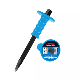 [10104] Cincel de Punta 5/8" x 10" Acero de Carbon, Con Mango