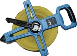 [10112] Cinta Metrica Chicago de Agrimensor en Fibra, 100M x 13mm ABS con Mango TPR Suave