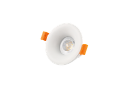 [10403] Ojo de Buey MR16/GU10, Rim Fluido, Fijo, Ajustable IP20 3000K Constr Aluminio, Bombillo Incl