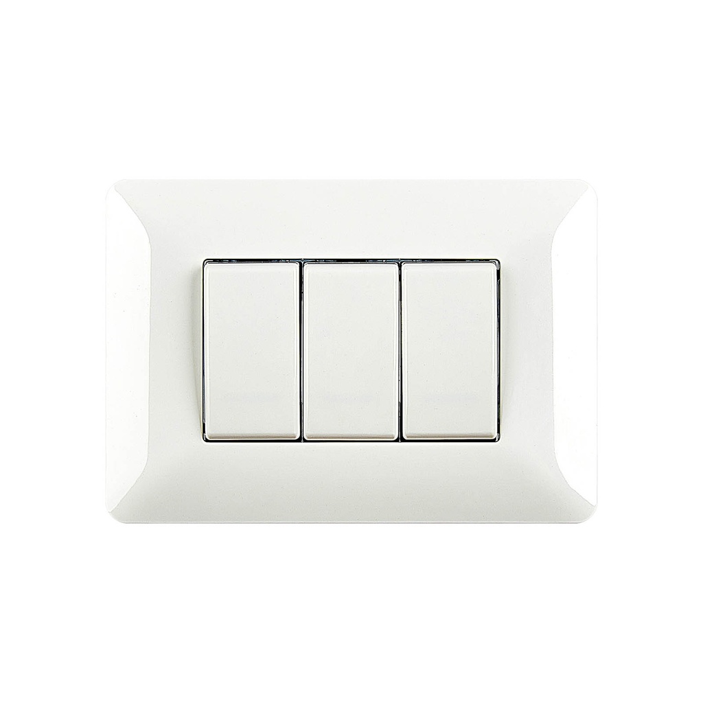 Switch 3 Boton 3 Way Modena Elettrica 10A/110250V