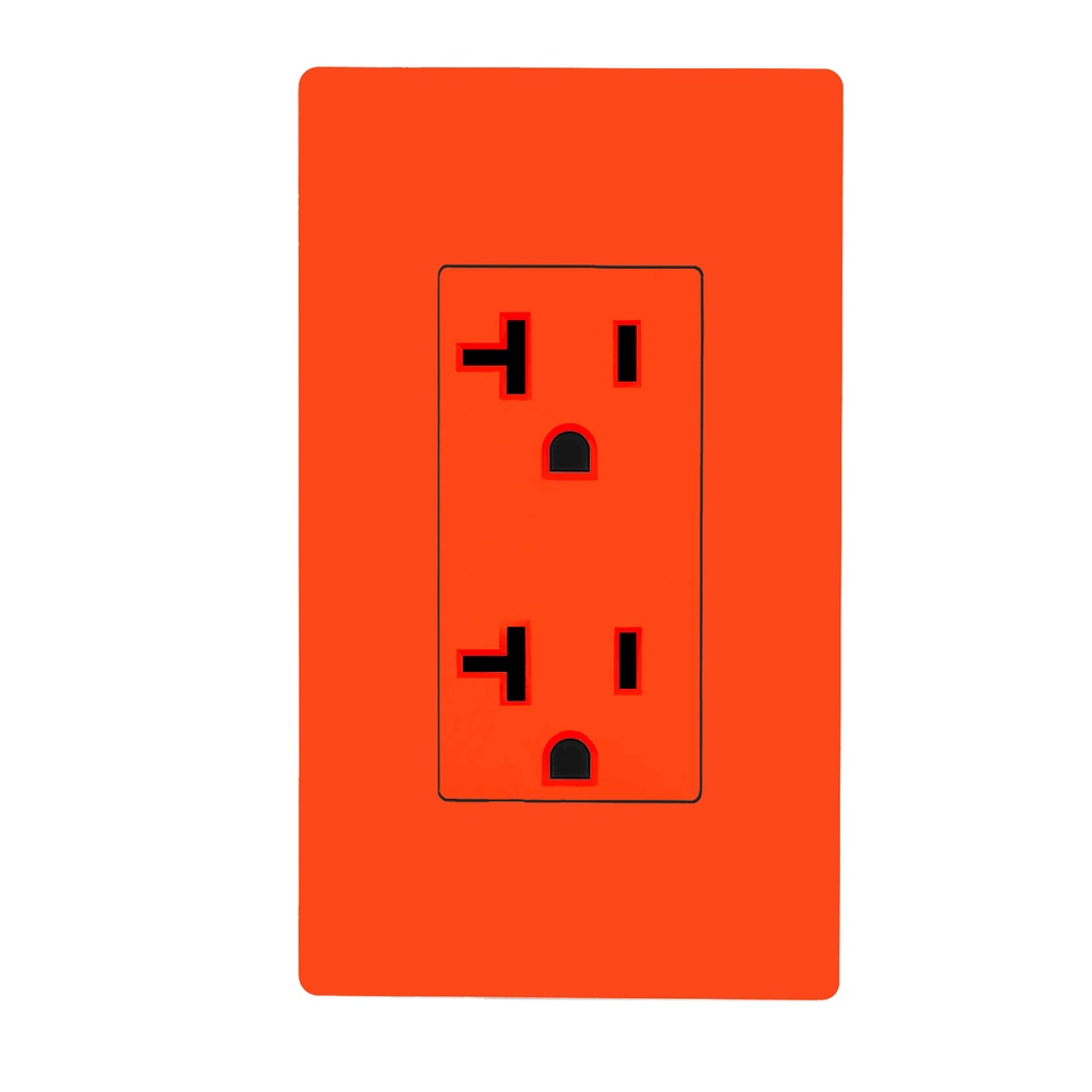 Tomacorriente New York Electric Décor Rojo 20A/125V