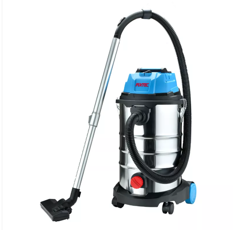 Aspiradora Industrial 1400W, Mojado y en Seco, Tanque de Acero Inox. Incl accesorios de aplicacion