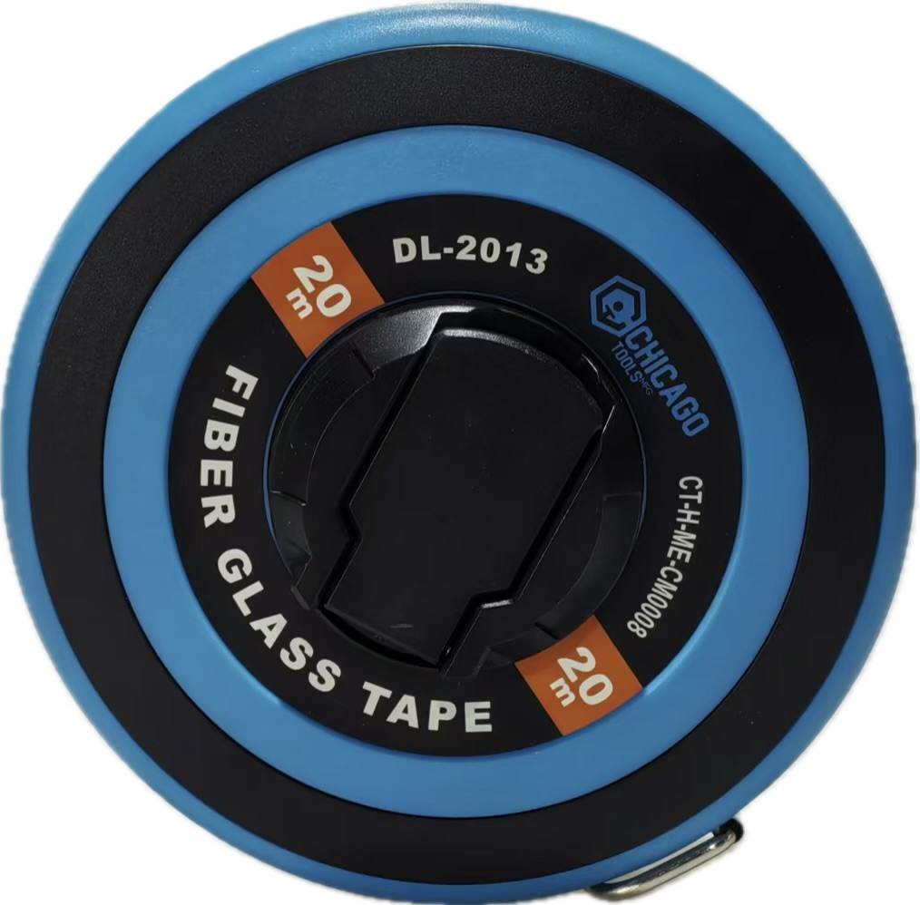 Cinta Metrica Chicago de Agrimensor en Fibra, 20M x 13mm ABS TPR DL