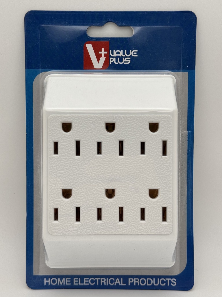 Adaptador Tomacorriente 6 Entradas