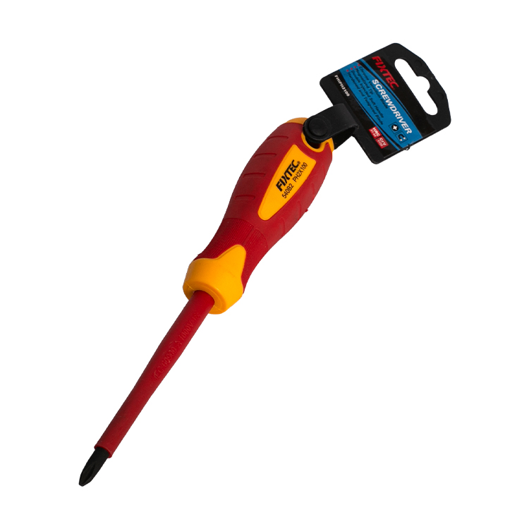 Destornillador Estria de Bornera VDE 1000V CRV PH2x100mm