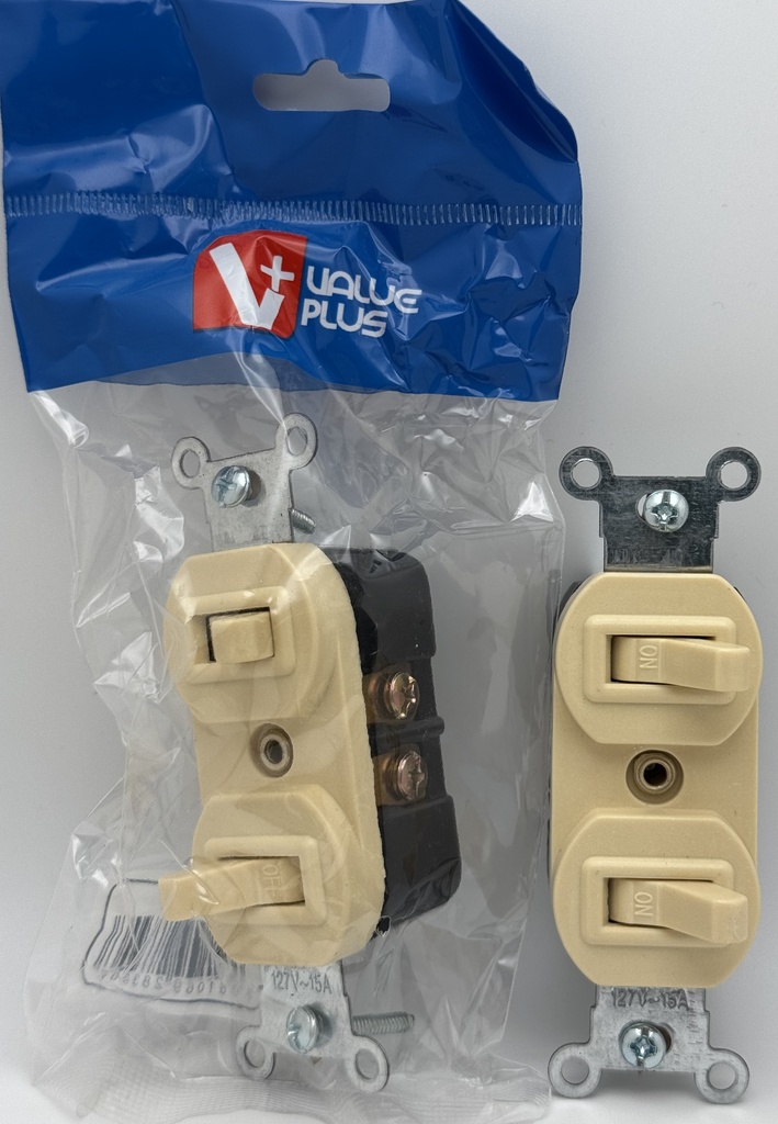 Interruptor 15A Doble Tradicional