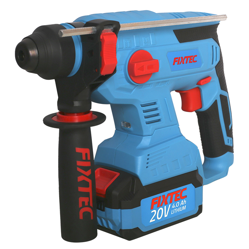 Kit Rotomartillo 20V, 1" Brushless, 1400rpm, 4500 r/min frecuencia de Impacto con 2 baterias 4000 mAH y Cargador Rapido
