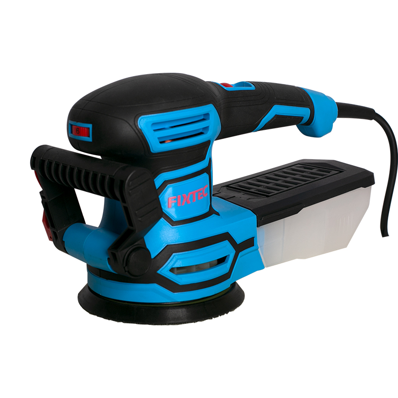 Lijadora Rotativa, 450W, 13,000rpm, 5", Con Aspiracion de Polvo, incl caja de polvo