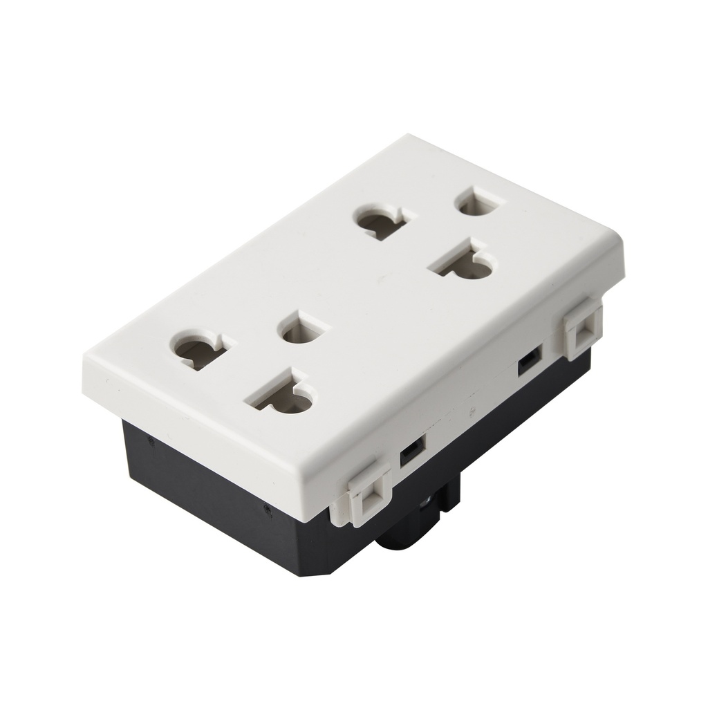 Posicion Doble de Tomacorriente Modena Elettrica Adaptado Euro 10A/110250V
