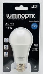 [10038] Bombillo 15W/A60/3000K Blister