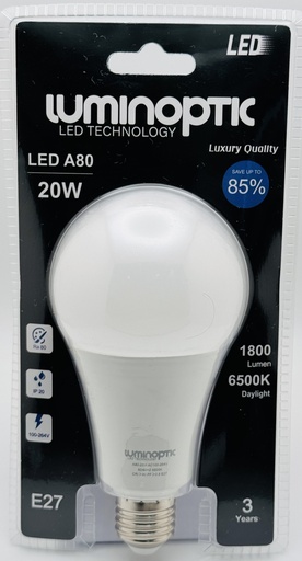 [10041] Bombillo 20W/A80/6500K Blister