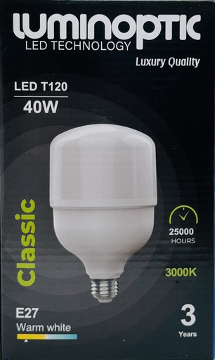 [10044] Bombillo 40W/T120/E27/3000K