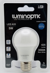 [10048] Bombillo 5W/A55/3000K Blister