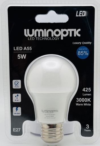 [10048] Bombillo 5W/A55/3000K Blister