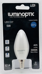 [10050] Bombillo 5W/C37/E14/3000K