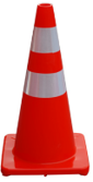 [10128] Cono Refelctivo De PVC Suave 70CM