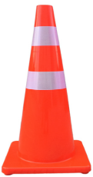 [10129] Cono Refelctivo De PVC Suave 90CM