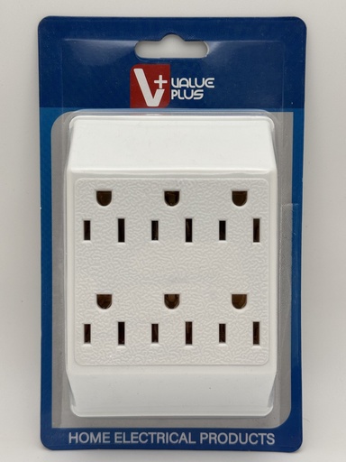 [10130] Adaptador Tomacorriente 6 Entradas