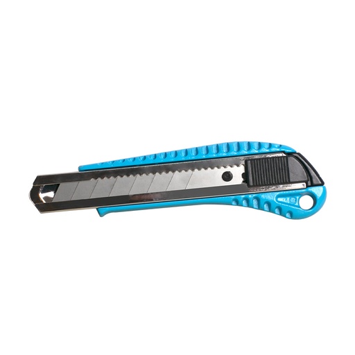 [10145] Cuchilla Retractil Aluminio con Mango TPR 18x100mm