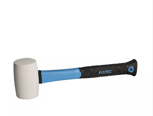 [10329] Maceta de Goma Blanca 16oz Fibra de Vidrio Mango TPR