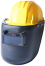 [10362] Casco de Seguridad con Mascara de Soldar Integrado Certificado CE