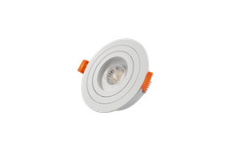 [10396] Ojo de Buey MR16/GU10, Blanco, Ajustable IP20 MG363R