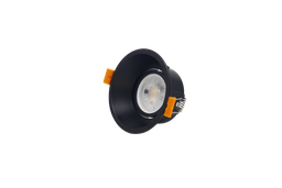 [10405] Ojo de Buey MR16/GU10, Rim Minimo, Negro, Ajustable IP20 XC227R