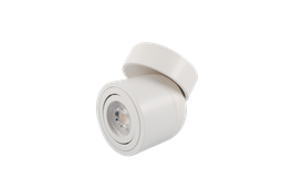 [10413] Ojo de Buey Superficie, Redondo, Ajustable, MR16/GU10, Blanco 3000K Constr Aluminio, Bombillo Incl