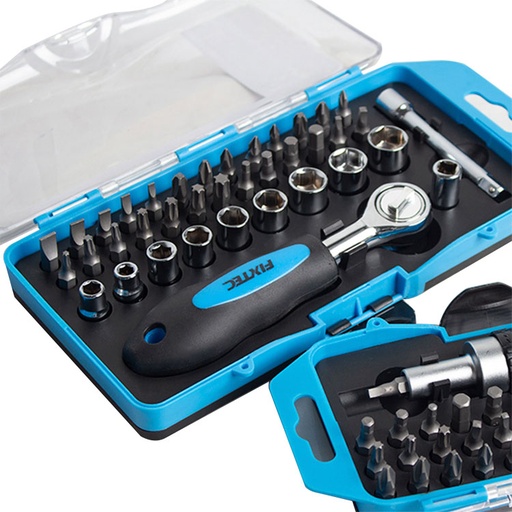 [10566] Set de Destornilladores y Chicharra CRV 38 en 1 mas Extension
