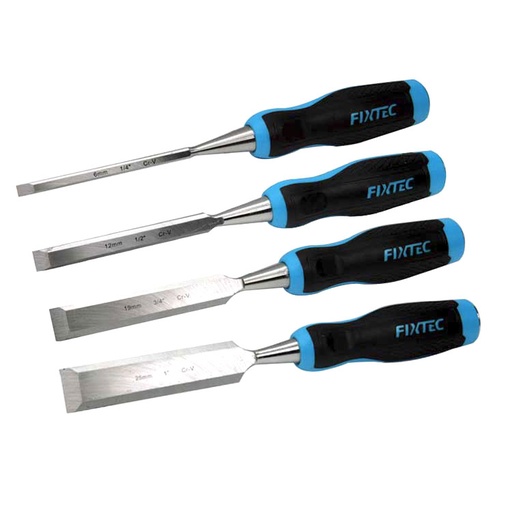 [10568] Set de Formones CRV 4 Piezas 1/4", 1/2", 3/4", 1"