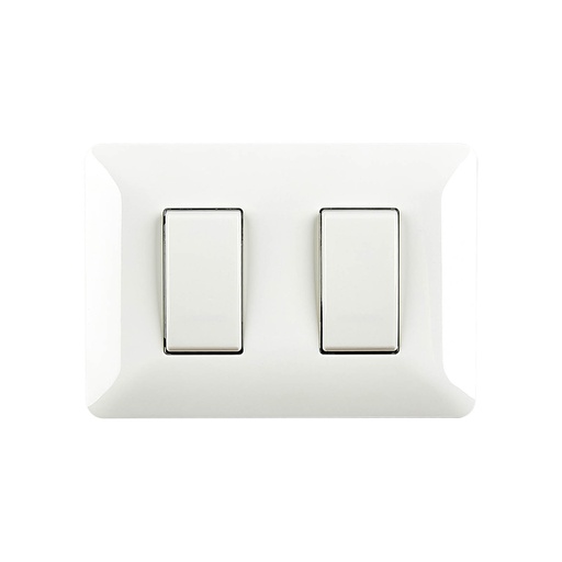 [10589] Switch 2 Boton Modena Elettrica 10A/110250V