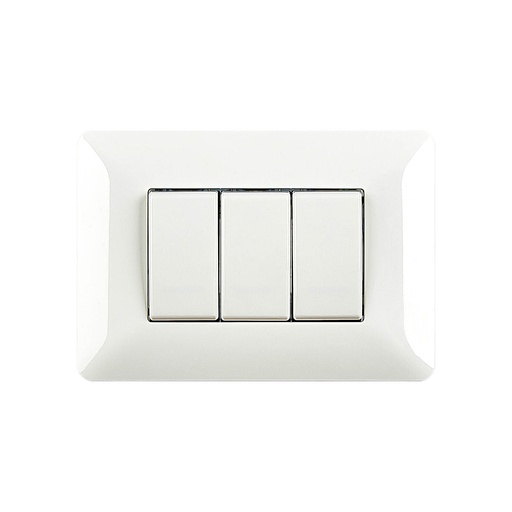 [10590] Switch 3 Boton 3 Way Modena Elettrica 10A/110250V