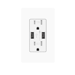 [10649] Tomacorriente + USB Doble New York Electric Décor 15A/125V