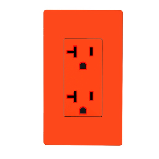 [10660] Tomacorriente New York Electric Décor Rojo 20A/125V